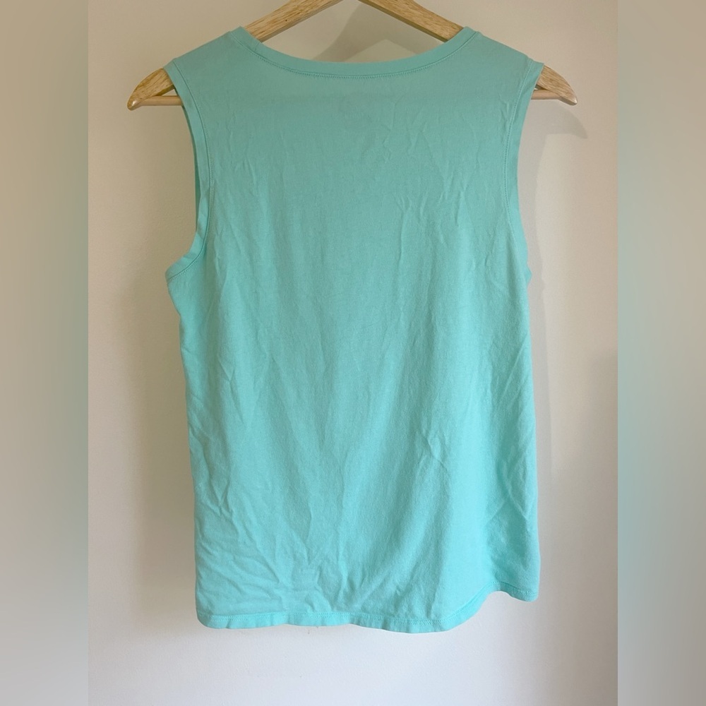 Life Is Good Women's Teal Muscle Tee - Picture 2 of 6
